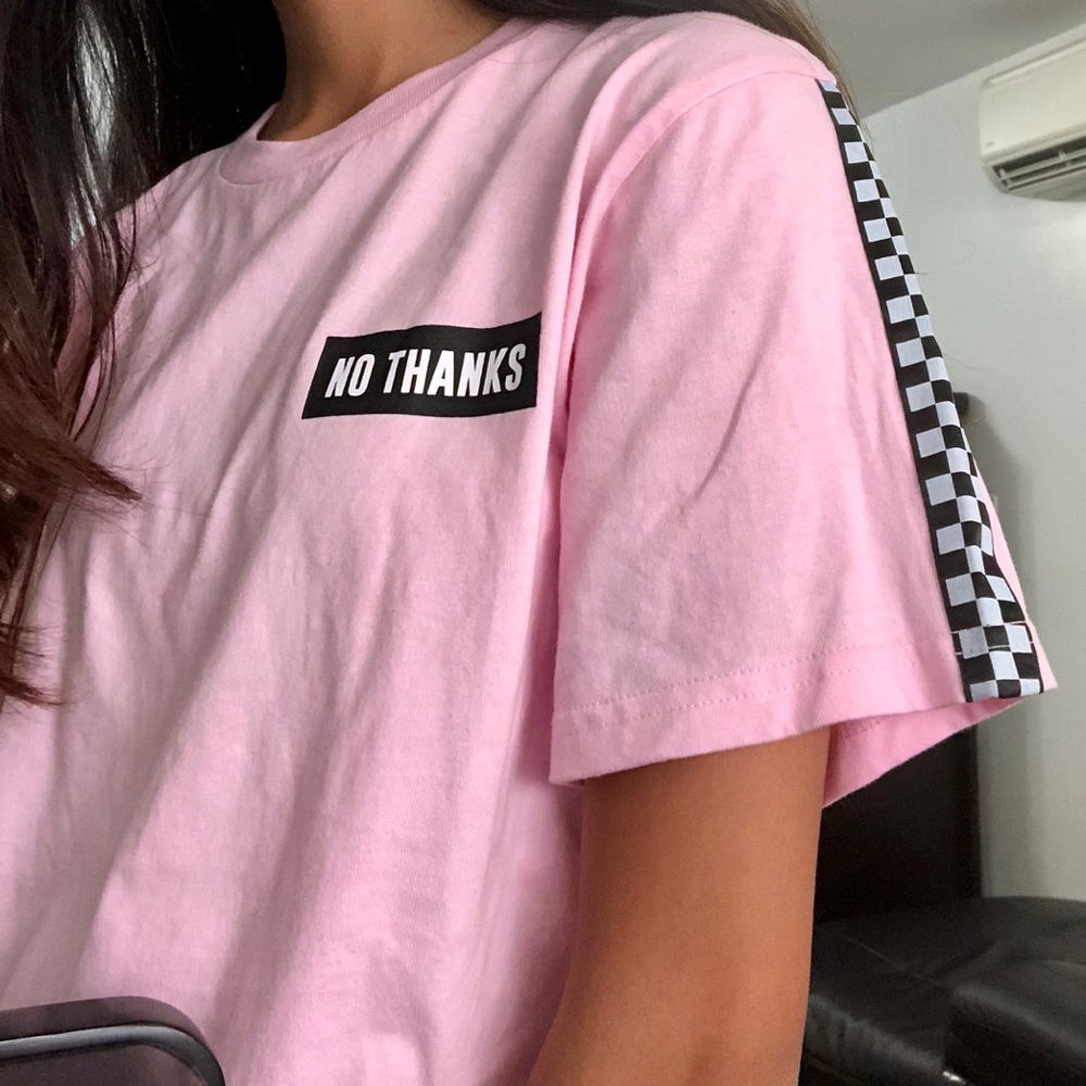 Pink checkered shirt from harajuku (new)